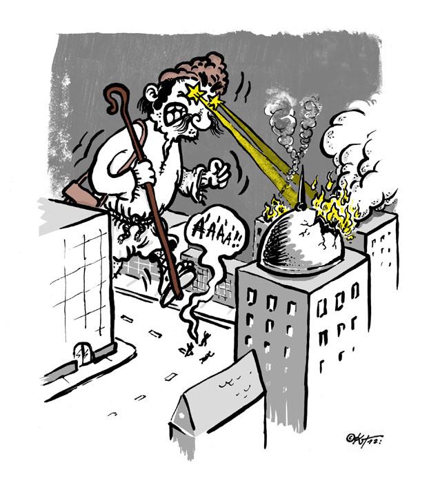 Kondor Tamás illusztrációi – a Vanbaj :) rovat írásaihoz