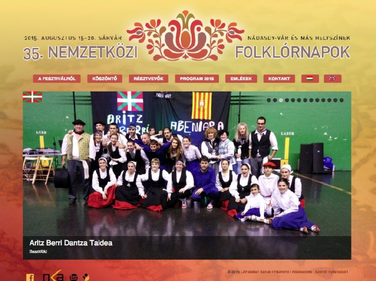 Új honlap – megújult a Nemzetközi Folklórnapok weblapja