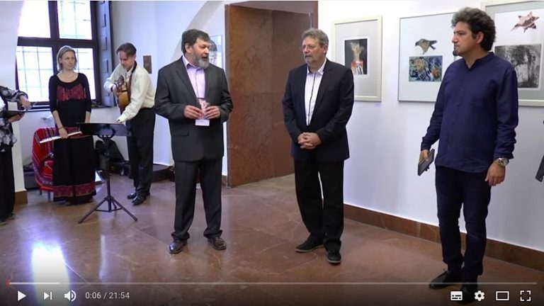 Jáger István grafikusművész tárlatának nem mindennapi megnyitója